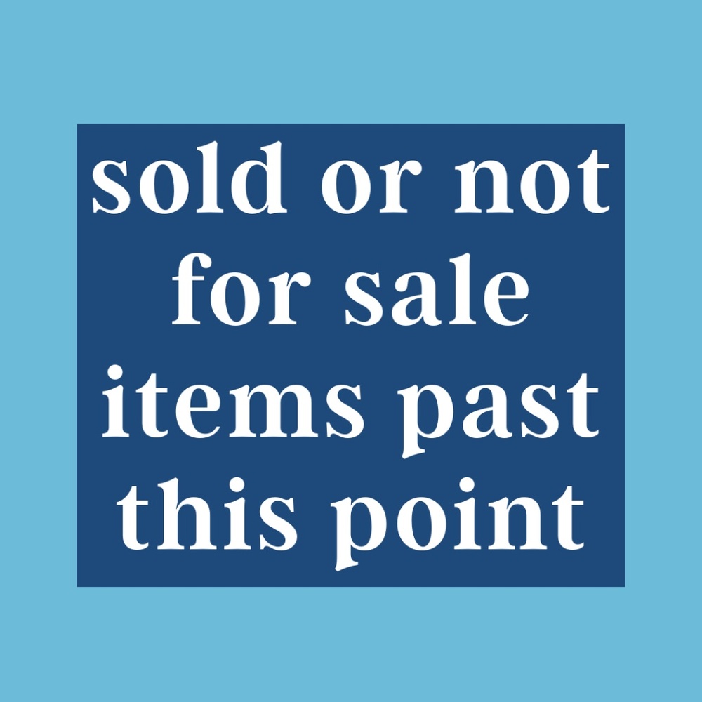 Unavailable Items past this point